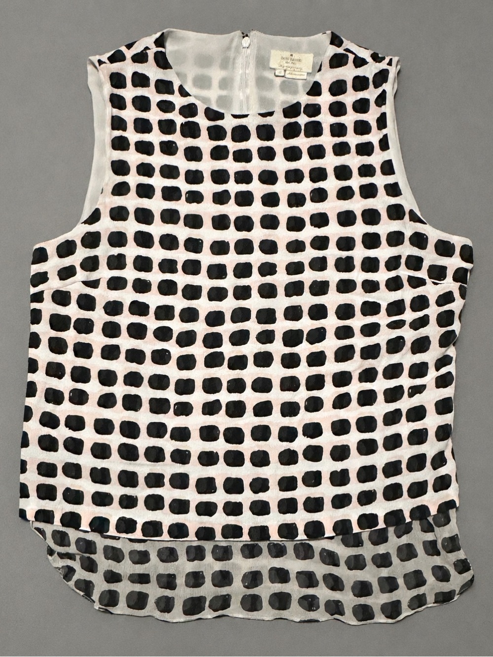 Kate Spade New York Live Colorfully Sleeveless Silk Blend Top | Size Small - Picture 2 of 6